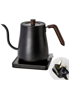 Buy Electric Gooseneck Coffee Maker - 304 Stainless Steel Tea Kettle, Auto Power Off, Fast Heating, Matte Black, 1 Liter 1000 Watts in Saudi Arabia