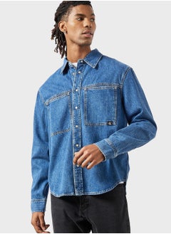 اشتري Linear Denim Shacket في السعودية