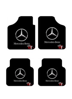 Buy Mat set for cars, high-quality materials, excellent sealing, bright and stable colors and graphics, anti-slip, waterproof, and does not emit unpleasant odors, easy to clean (Mercedes) in Egypt