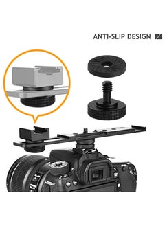 Buy Camera Quick Release Adapter with Rubber Pads and Washers for 14 Male Thumbscrew L Bracket Mount Compatible with Tripods and Camera Plates 2 Sets in UAE