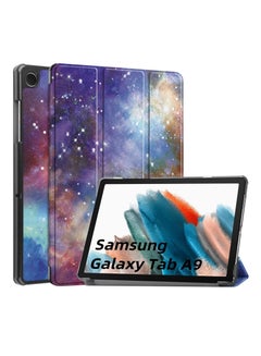 Buy Trifold Smart Cover Protective Slim Case for Samsung Galaxy Tab A9 Milky Way in Saudi Arabia