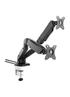 Buy AWH Twin Dual LCD Monitor Gas Counterbalance Arm Desk Mount for 13-27" Screens with Tilt, Swivel, and USB Ports in UAE