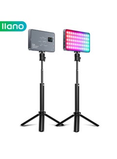 Buy RGB Video Light 6500K Camera Light with Portable Tripod Stand Studio Photography Light for Zoom Meeting Photoshoot Broadcast Video Recording in UAE