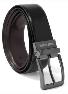 اشتري Men's Dress Casual Every Day Leather Belt, Black/Brown (Burnished), 42 في الامارات