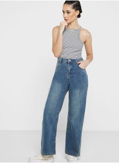 Buy Wide Leg Mom Jeans in UAE