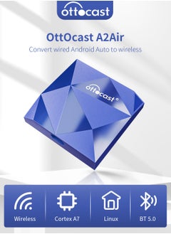 Buy OTTOCAST A2AIR Wireless Android Auto Dongle For Original Factory Wired Android Auto Car in Saudi Arabia