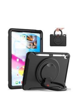 Buy Rugged Heavy Duty Protective Case with Rotating Stand for ipad 10th 10.9 inch 2022（A2757/A2777）Black in UAE