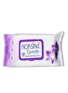 Buy Premium Wet Wipes Orchid 120 Pcs in Saudi Arabia