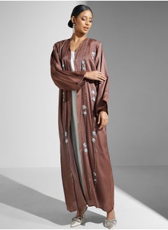 اشتري Shimmer Abaya With Embellishment With Sheila في الامارات