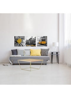 اشتري 3-Piece Lorena City Stretched Canvas 40x40x1.8cm في الامارات