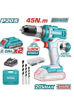 Buy 20 volt rechargeable impact driver, disassemble, connect and screwdriver with 2 batteries and a charger in Egypt