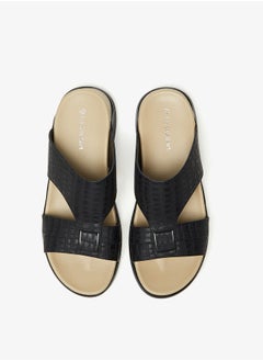 اشتري Men's Textured Slip-On Sandals في الامارات