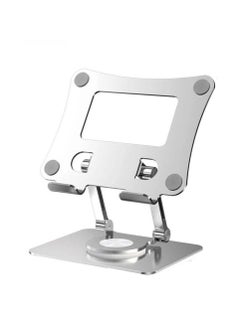 Buy Versatile Foldable Silver Stand 360° Rotating Holder for Phones Tablet  iPads Kindles  and  Echo Show in UAE
