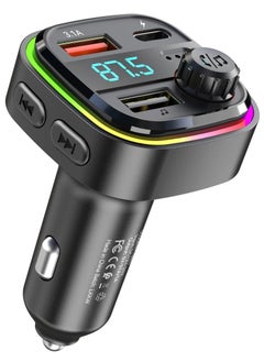 Buy M83 Wireless Car Kit FM Transmitter - 2 USB output: 5V 3.1A+1A - FM frequency range: 87.5-108.0MHz in Egypt