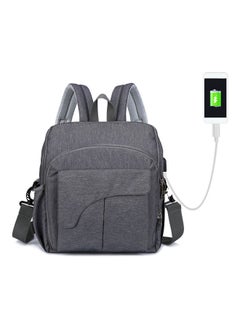 اشتري Multi-Functional Diaper Bag & High Chair Strap Travel Backpack With Stroller and USB Charging Port في الامارات