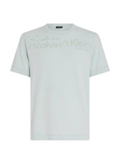 Buy Men's Logo Short Sleeves T-Shirt, Cotton, Grey in Saudi Arabia