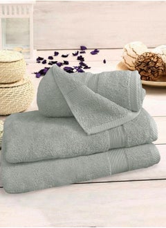 Buy Banotex bath towels set (Luxe) 3 towels, sizes 50X100 cm 300 gr + 70X140 cm 600 gr + 90X150 cm 810 gr 100% Egyptian cotton product, high-quality and absorbent combed cotton, suitable for all uses in UAE