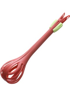 Buy 2 In 1 Multi-use Anti-slid Handle Egg Whisk Red 29x8x2.5cm in Saudi Arabia