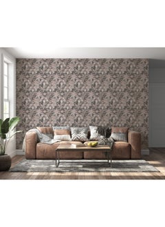 اشتري Geometry Shapes Pattern Ireland Fabric Wallpaper Covers An Area ​​Up To 4.2Mx3M With Adhesive And Smoothing Tool في مصر