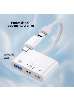 Buy 8-in-1 Multifunctional OTG Card Reader for Apple Type-C Devices 5-in -1 Double Head [Read USB Type-C Apple Charging] Read Hard Disk in Saudi Arabia