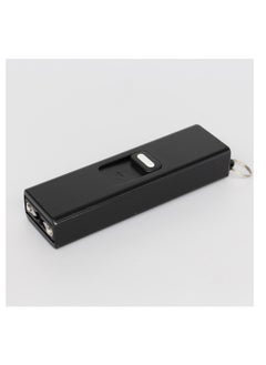 Buy USB Charging LED Flashlight Black 18.7 x 2.5 x 1.5 centimeter in Saudi Arabia