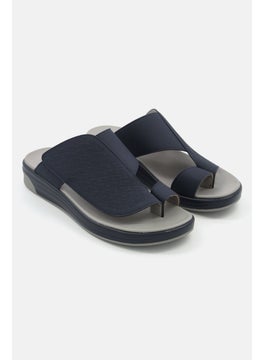 اشتري Men Slip On Sandals, Navy/Grey في الامارات