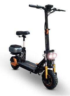 اشتري Mytoys MT590 High Speed Electric Scooter 65 km/h Speed,1500W Brushless Motor, High Capacity Battery 20Ah,60km Range With Adjustable Leather Seat Super Hydrolic Suspension, Back Cushion Storage Box في الامارات