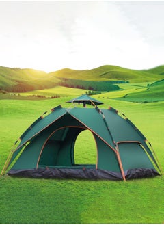 Buy 3-4 Person Camping Tent, Waterproof Professional Backpacking Tent, Family Tent, Large Camping Shade Tent, Fishing and Mountaineering Tent, Double-Layer Design, Ultra-Light and Easy to Carry in Saudi Arabia