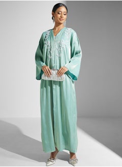 اشتري Shimmer Abaya With Embellishment With Sheila في الامارات