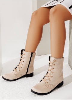 Buy Elegant Women’s Leather Boot B-4-BEIGE SUEDE in Egypt