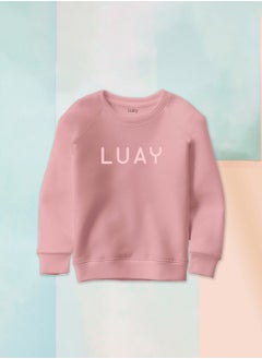 اشتري LUAY Unisex 100% Bamboo based Ultra-Soft fabric SweatShirt_Peach في الامارات