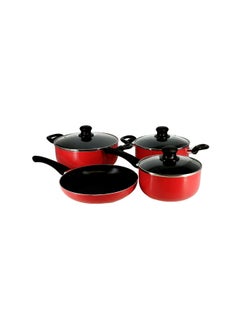 Buy 8pcs Multipurpose Non-Stick Cookware Set Cookware Pots and Pans Set Comfort Grip handle in UAE