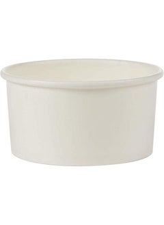 Buy Disposable Ice Cream Cups White 10 Ounce for Hot or Cold Food, Party Supplies Treat Cups for Sundae, Frozen Yogurt 25 Pieces. in UAE