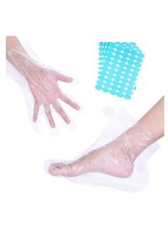 Buy Counts Paraffin Wax Liners, Elastic Opening Insulated Mitts, Sock Liners for Hands, Feet Hot Wax Bath Heated SPA Therapy Wax Care Treatment Paraffin Wax Warmer Machine 200PCS in UAE