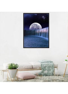 Buy 5D DIY Diamond Painting Kits for Adults Kids, Moon Beach Full Drill Embroidery Cross Stitch Crystal Rhinestone Paintings Pictures Arts Wall Decor Painting Dots Kits in UAE