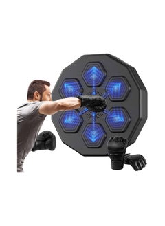 Buy Music Boxing Machine with Boxing Gloves Smart Boxing Target Workout Machine for Home Workout And Family Fun Gift in Saudi Arabia