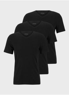 Buy 3 Pack Essential V-Neck T-Shirt in Saudi Arabia