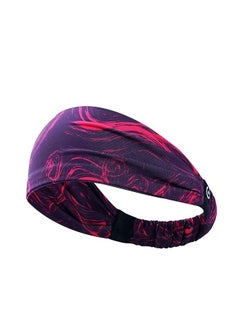 Buy Printed Multifunction Sports Sweatband Headband Micro Spandex Men and Women in UAE