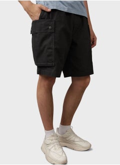 Buy Linen Blend Cargo Shorts in UAE