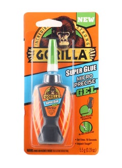 Buy Gorilla Super Glue Micro Precise Gel 5.5 gram, Clear in UAE