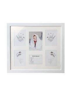 Buy Baby Clay Handprint Footprint Kit Picture Frame, Perfect for Baby Gifts, Memory Photo Frame - Newborn Baby Keepsake Frames Plaster Kit Photo Frame in UAE