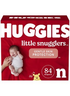 Buy Huggies Little Snugglers Baby Diapers, Size Newborn, 84 Ct in UAE