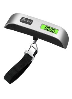 Buy LCD Display Portable Digital Luggage Weighing Scale Black/Silver in Saudi Arabia