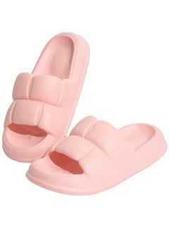 Buy Cloud Slides Slippers for Women and Men Non-Slip Quick Dry Shower Slippers Ultra-Soft Thick Sole Slides Beach Sandals House Pillow Slides for Indoor & Outdoor,Pink in UAE