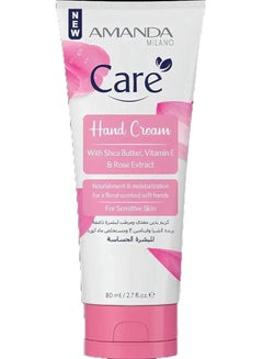 Buy Amanda Milano Hand Cream with Shea Butter,Vitamin E and Rose Water Extract 80 ml in Egypt