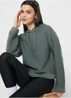 Buy Drawstring Knitted Hoodie in UAE