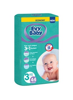 Buy Diapers, Number 3, From 5-9 Kg, Economy Pack - 44 Pieces in Saudi Arabia