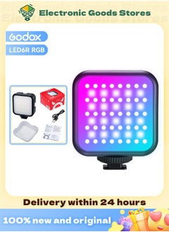 Buy GODOX LED6R RGB fill light photography full color pocket shooting light small mini photo photography light in Saudi Arabia