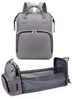 Buy Star Babies - Multifunctional Baby Diaper Bag-Grey in UAE