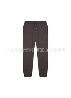 اشتري 2023 SS Silicone Print FOG Essentials Sweatpants Black OffBlack في الامارات